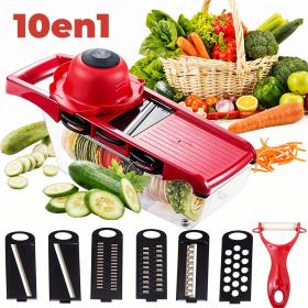 Mandoline Coupe-Légumes 10 en 1 – قطاعة خضروات
